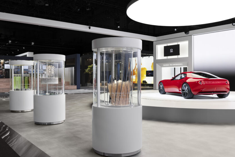 JAPAN MOBILITY SHOW 2023 MAZDAブース | 八木鋼材株式会社の膜・光膜天井