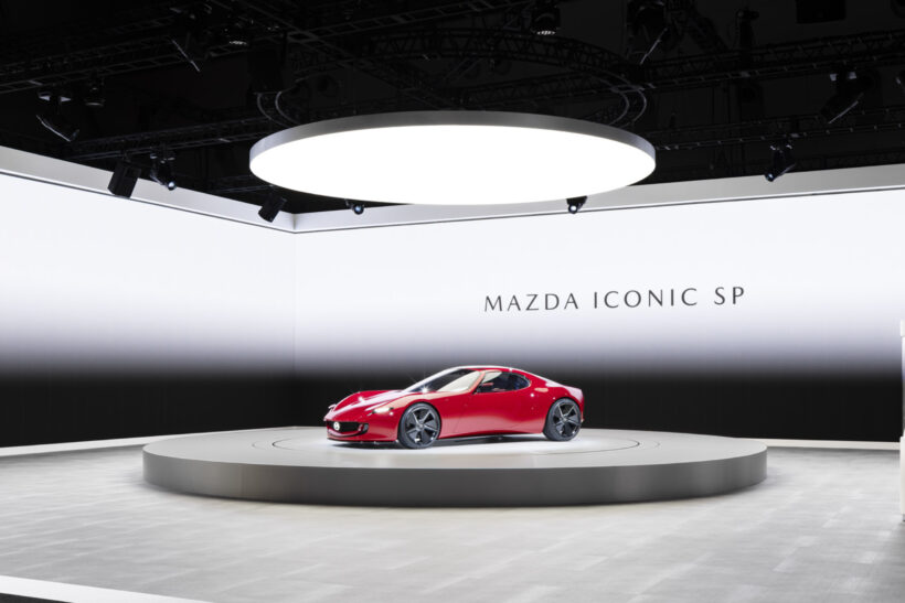 JAPAN MOBILITY SHOW 2023 MAZDAブース | 八木鋼材株式会社の膜・光膜天井